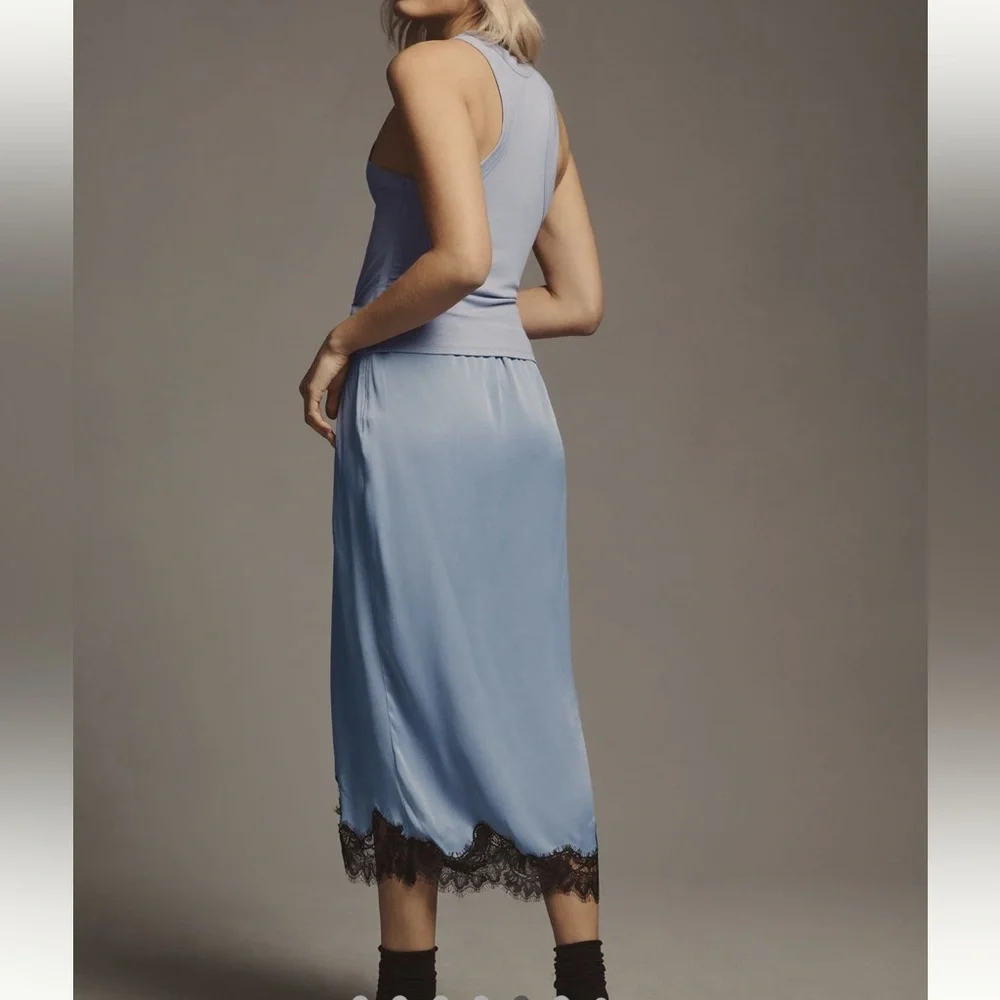 NWT Anthropologie twofer slip midi dress - Picture 5 of 6